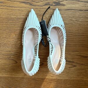 Zara Cream Women's Flats